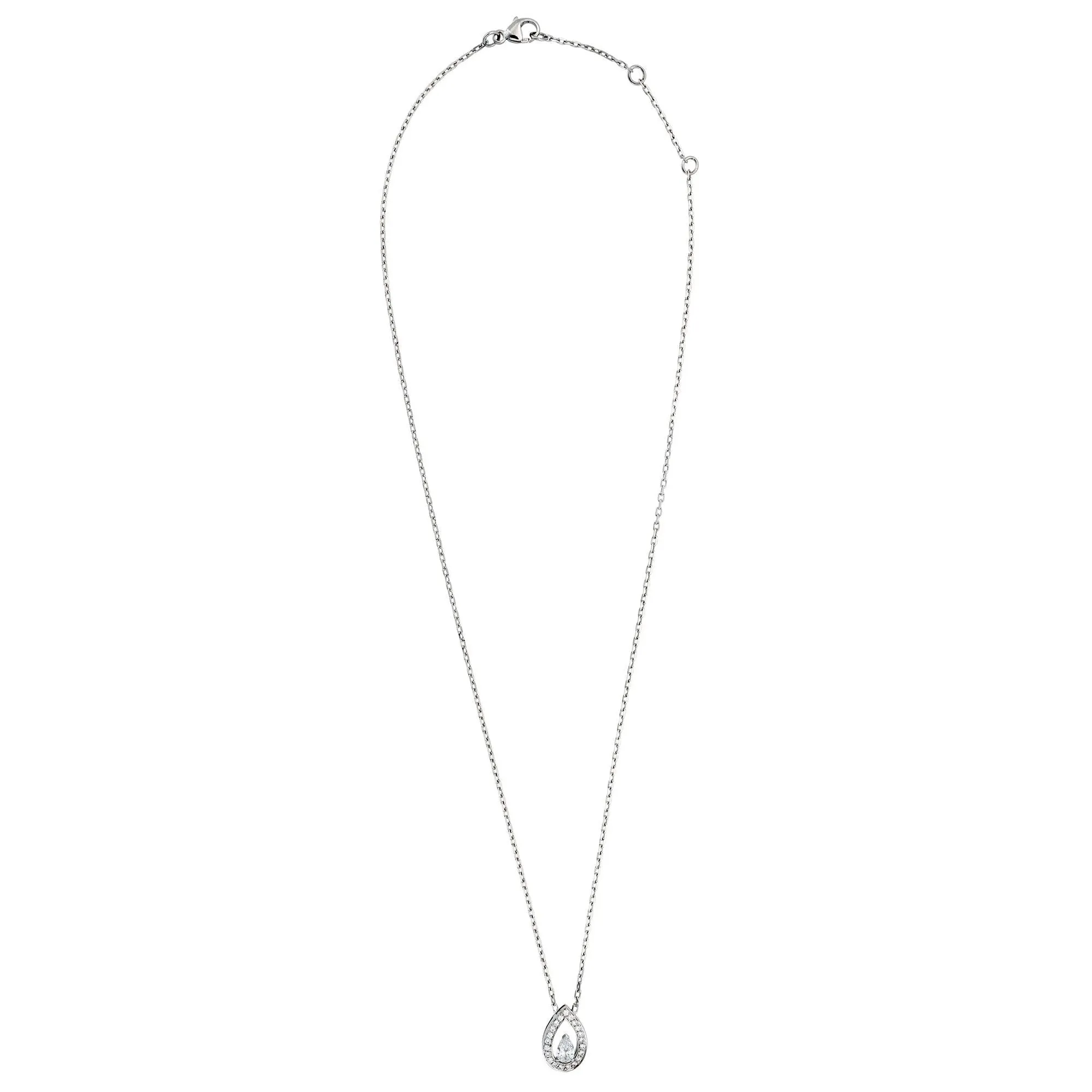Fred of Paris .77ct Lovelight 18k White Gold Diamond Necklace