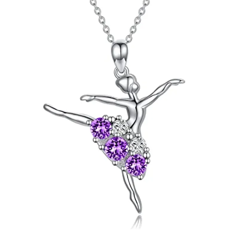 GB Gem Ballet Dancer Necklace