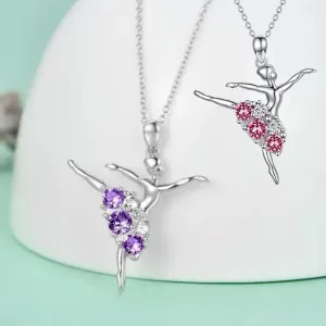 GB Gem Ballet Dancer Necklace