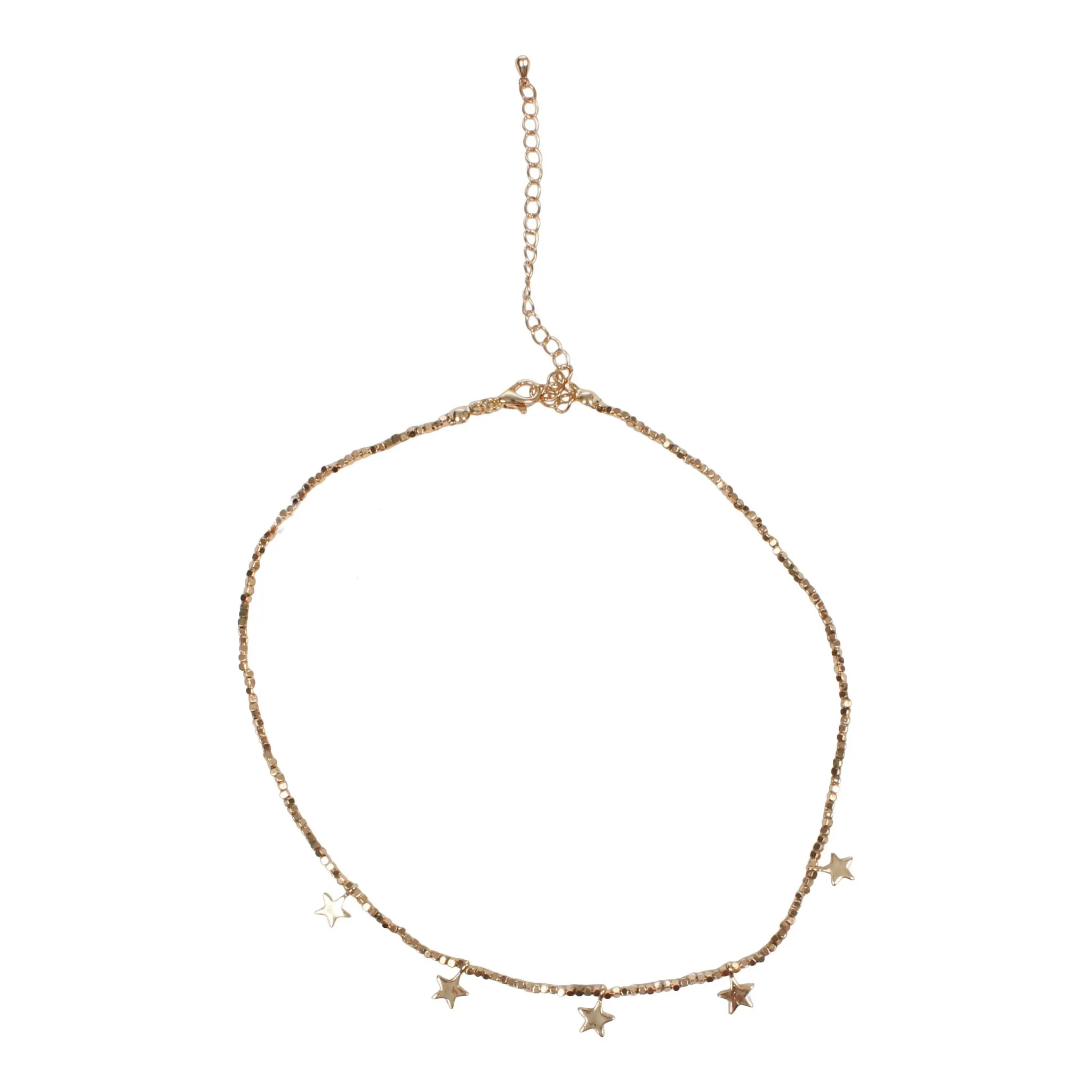Gold Stars Beaded Necklace