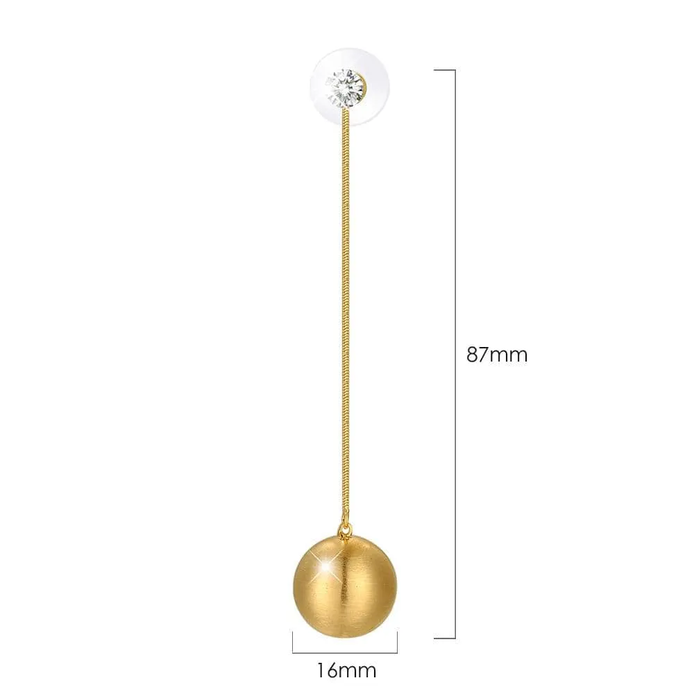 Golden Ball Earrings