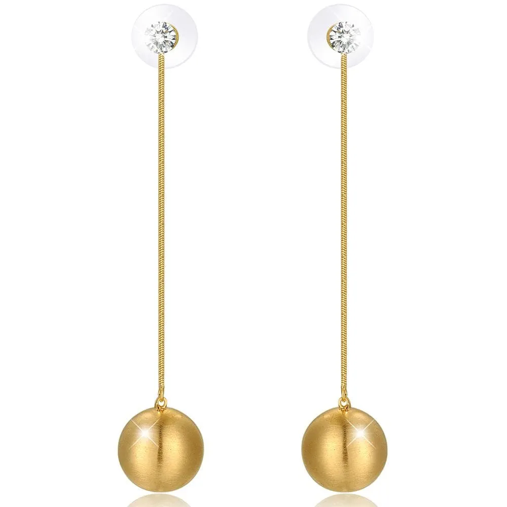 Golden Ball Earrings