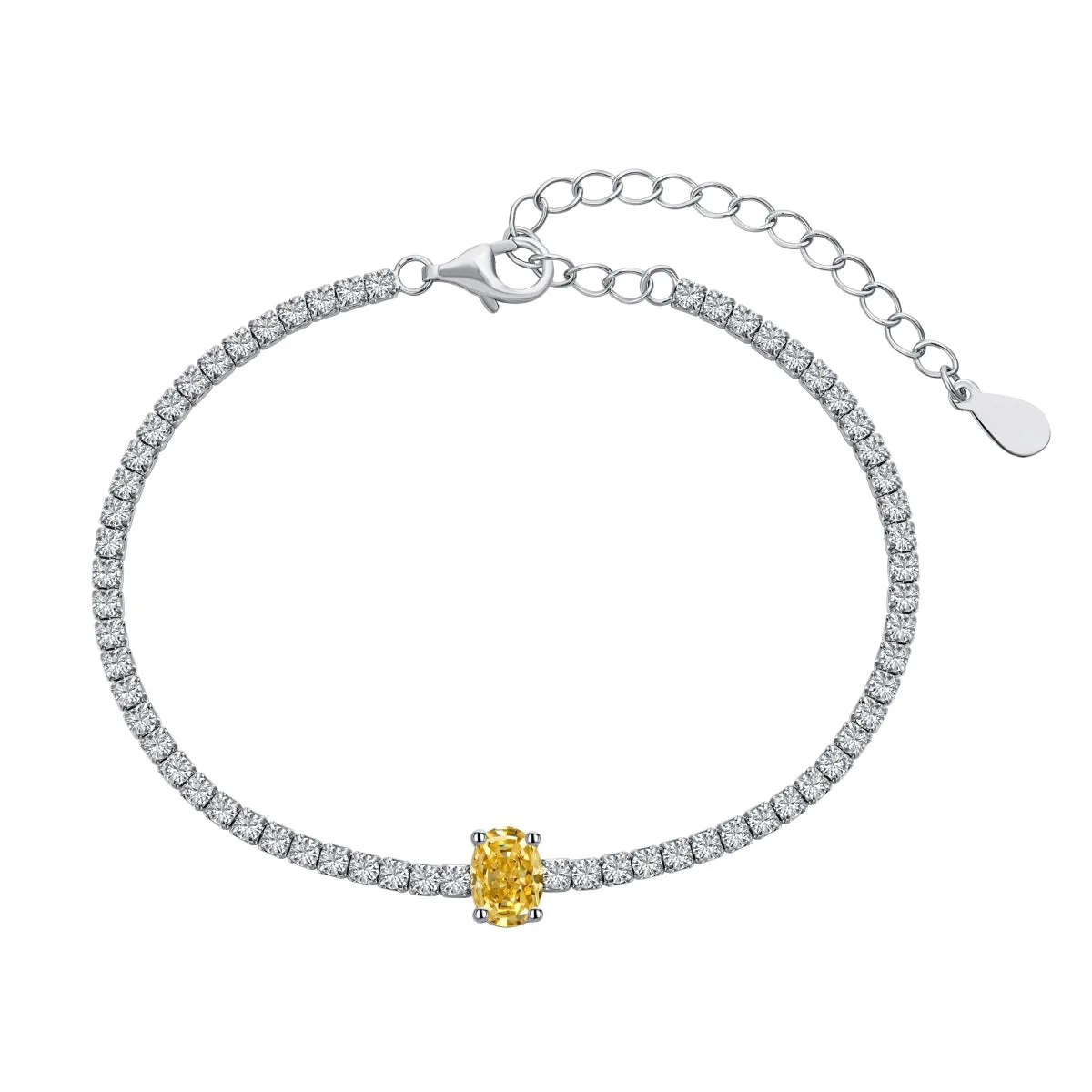 [Goodv]0.75 Carat Exquisite Oval Cut Daily Bracelet