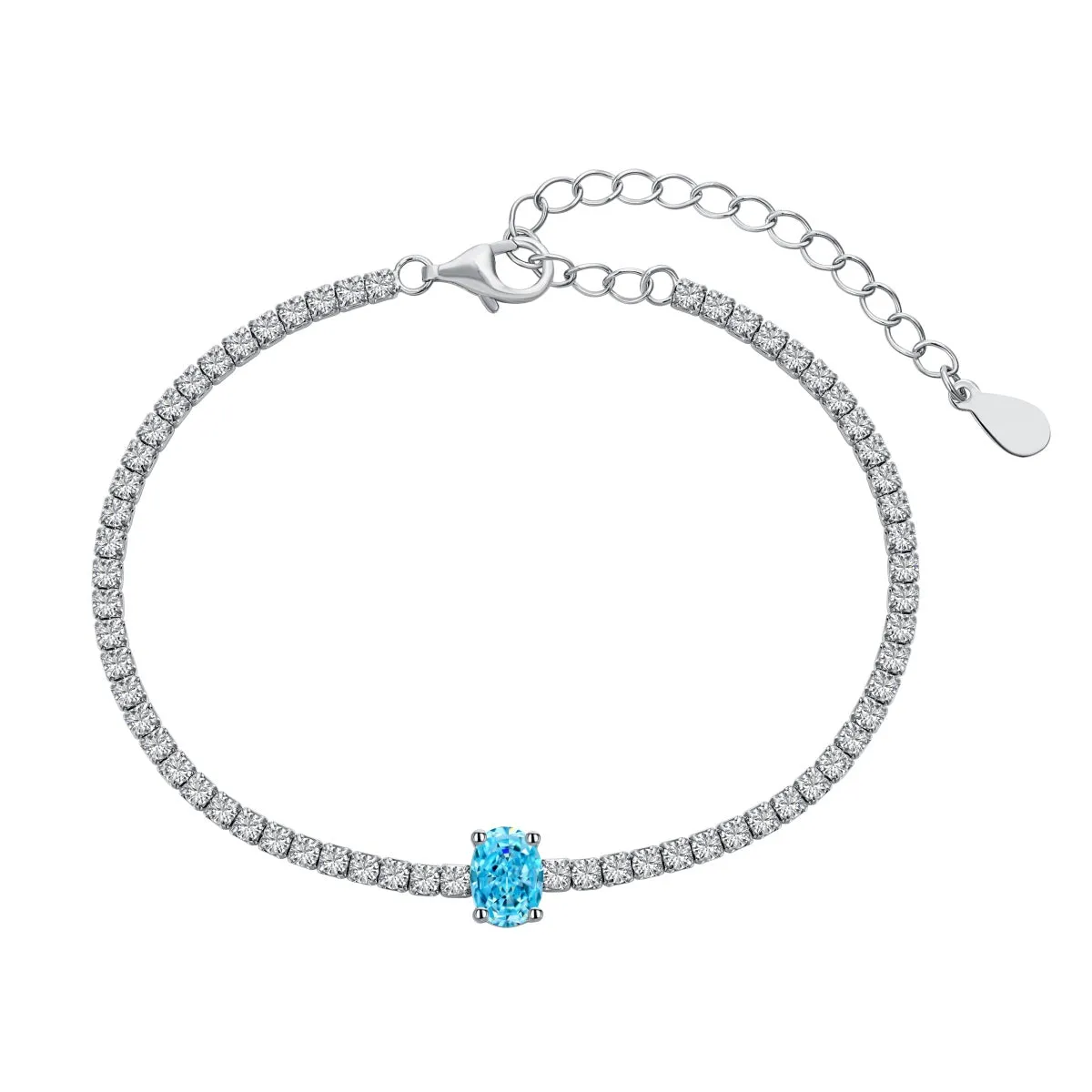 [Goodv]0.75 Carat Exquisite Oval Cut Daily Bracelet