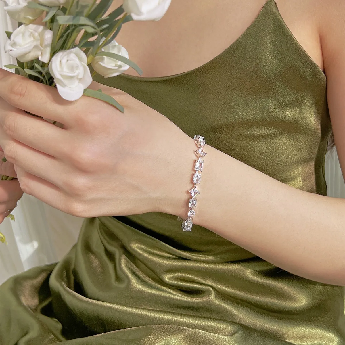 [Goodv]Unique Exquisite Multi Cut Daily Bracelet