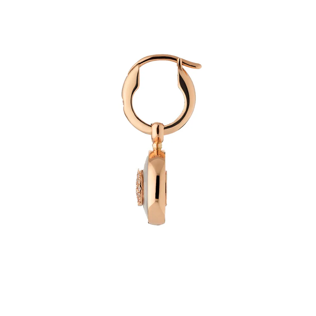 Gucci Interlocking 18K Diamond Earrings
