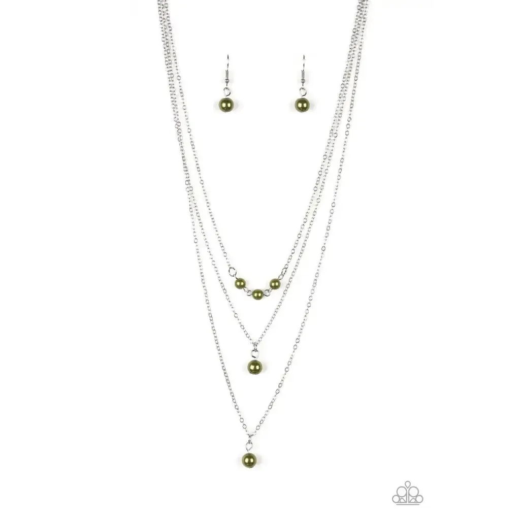 High Heels and Hustle - Green Necklace