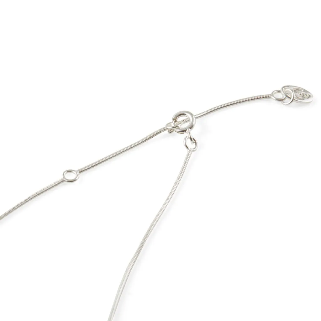 June Birthstone Charm Necklace - Pearl