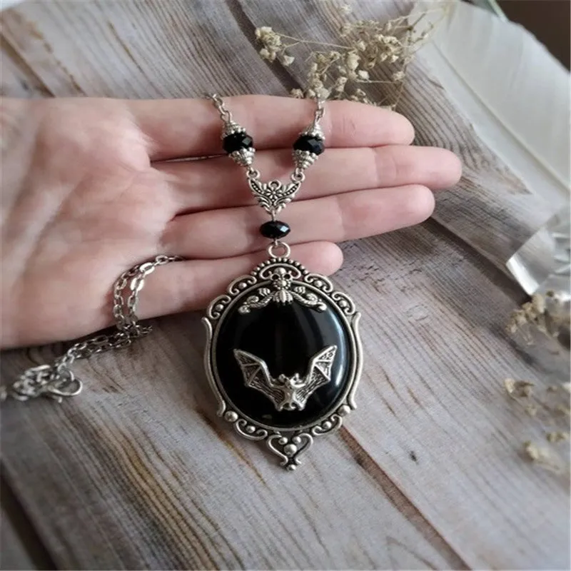 Kieran Quinn - Black Gem Gothic Pendant by The Nevermore