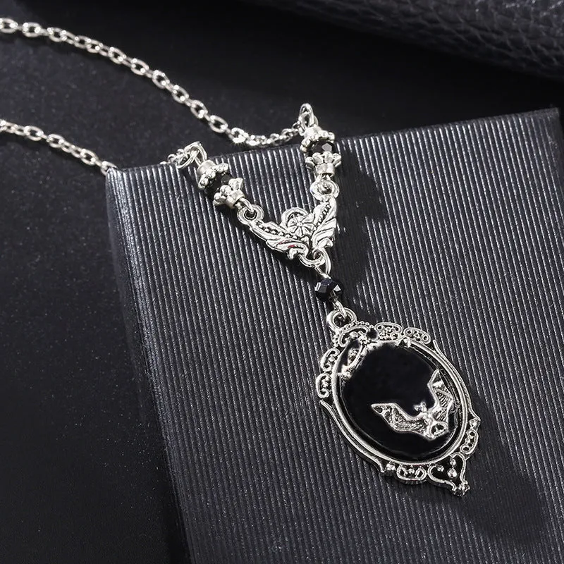Kieran Quinn - Black Gem Gothic Pendant by The Nevermore