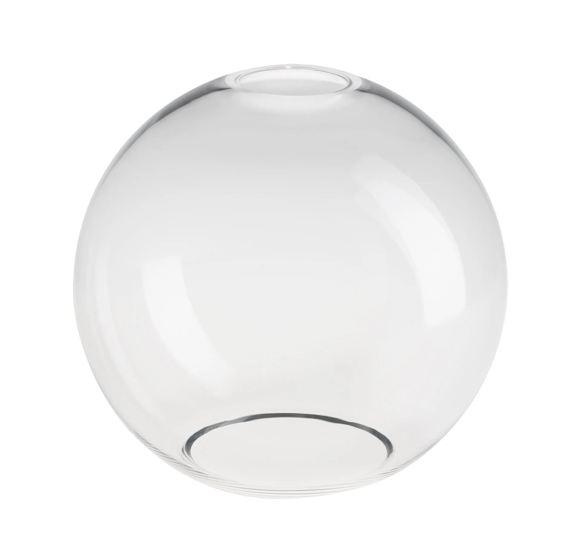 Knurled Glass Globe Pendant Light - 7 Inch - Clear