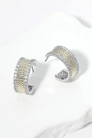 Late Night Movie Gold Plated Hoops
