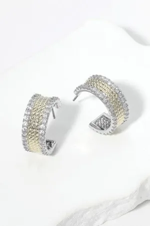 Late Night Movie Gold Plated Hoops
