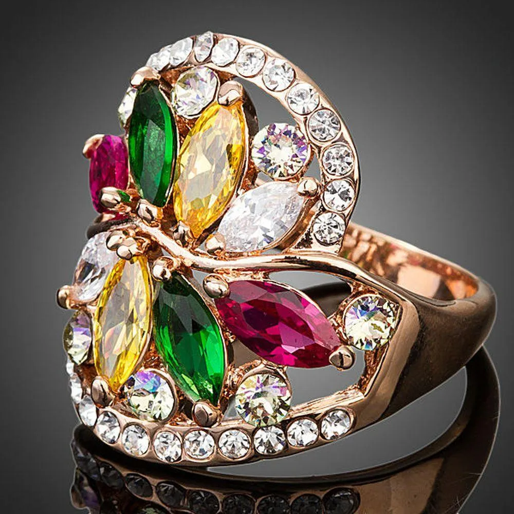 Limited Edition Flower Zirconia Ring