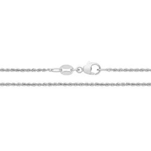 Lloyds Fine Rope Chain Necklace - Platinum