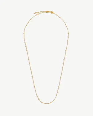 Long Orb Chain Necklace | 18ct Gold Plated Vermeil