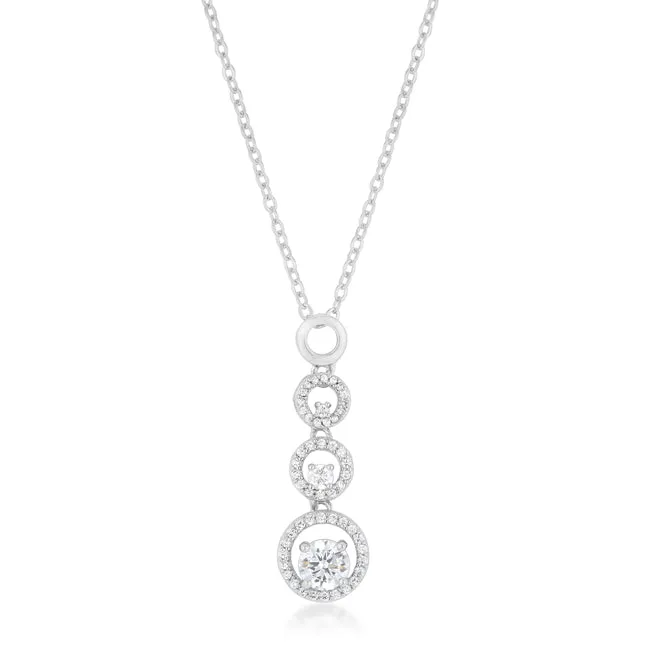 LOVCIA Radiant Cubic Zirconia Halo Pendant