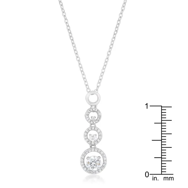 LOVCIA Radiant Cubic Zirconia Halo Pendant