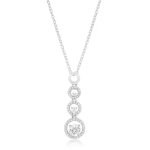 LOVCIA Radiant Cubic Zirconia Halo Pendant