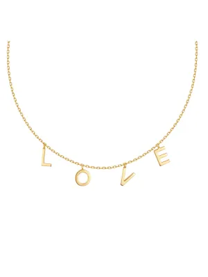LOVE Alphabet Necklace