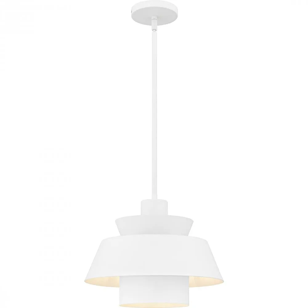 Lumi 1-Light Matte White Pendant