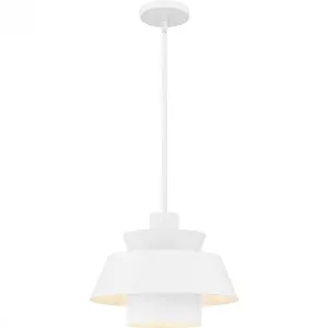 Lumi 1-Light Matte White Pendant