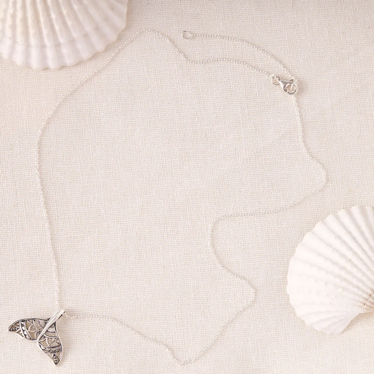 Mandala Dolphin Tail Necklace