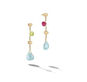 Marco Bicego18K Yellow Gold Paradise Mixed Gem Drop Earrings