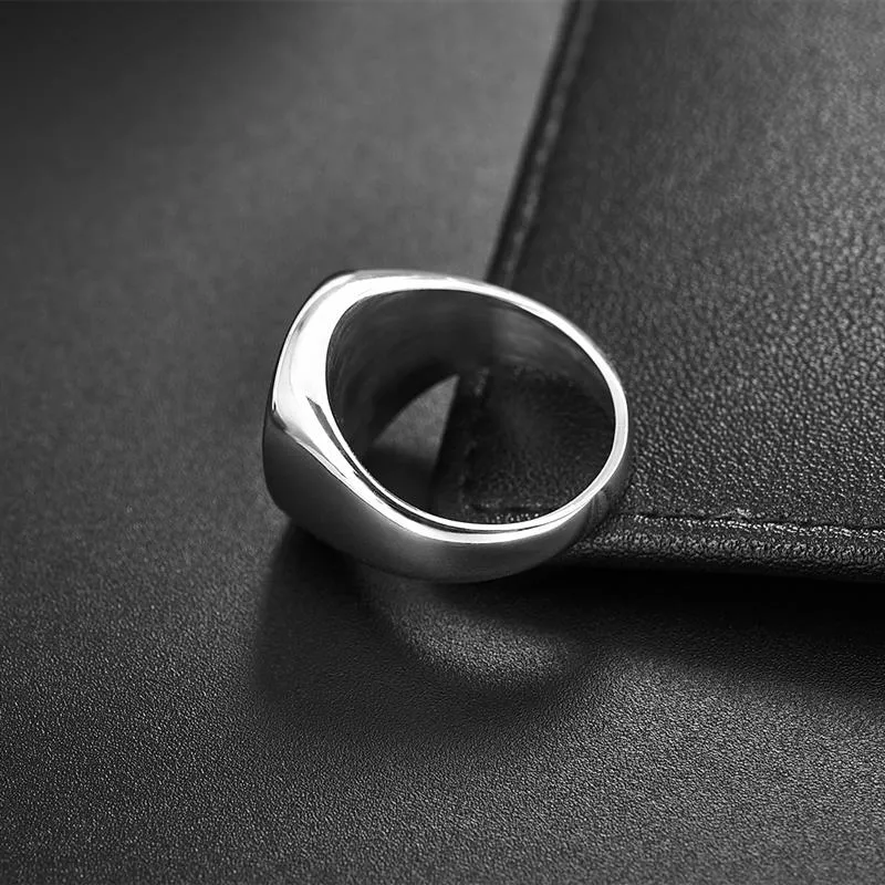 Men Fashion Polished Casual Ring Jewelry