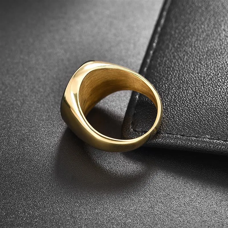 Men Fashion Polished Casual Ring Jewelry