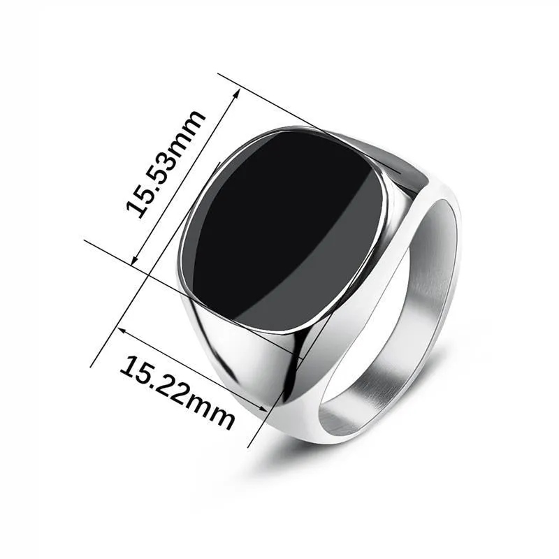 Men Fashion Polished Casual Ring Jewelry