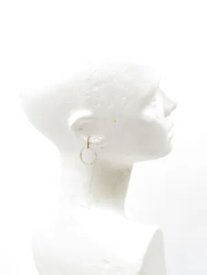 Metal Hoop & Diamante Earrings Gold/Silver