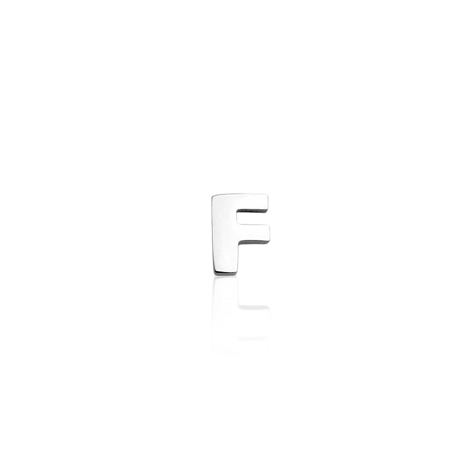 Mini Letter Sphere Chain Necklace (Silver)