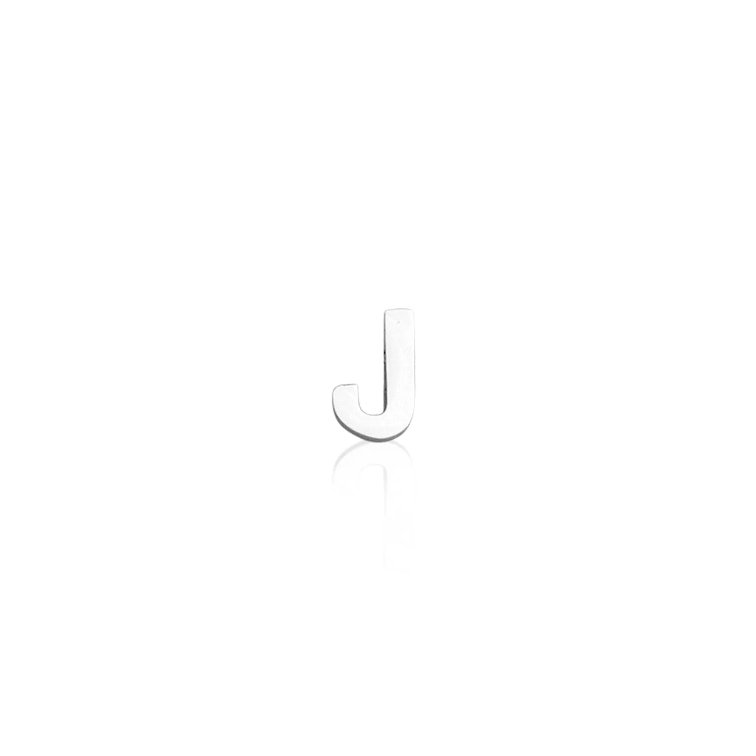 Mini Letter Sphere Chain Necklace (Silver)