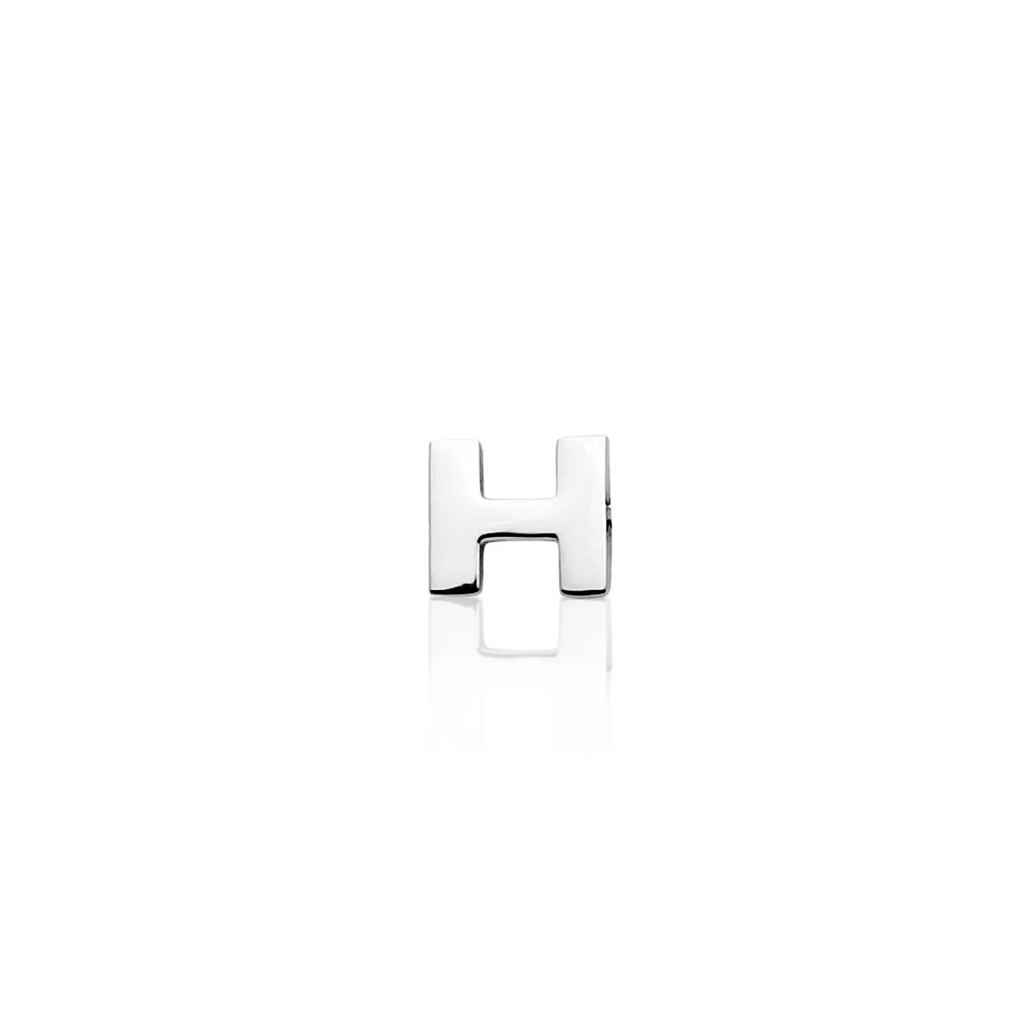 Mini Letter Sphere Chain Necklace (Silver)