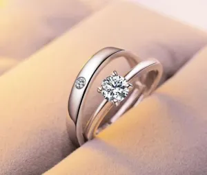 Mr. n Mrs. - Adjustable Finger Ring Set
