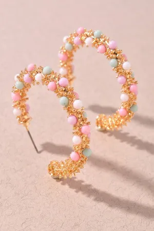 Nothing But Basic Pastel Hoop Earrings