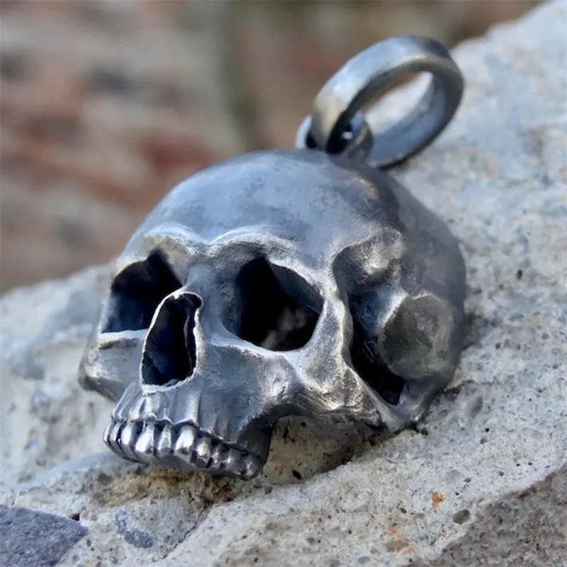 Old-World Skull - Gothic Steel Pendant by The Nevermore