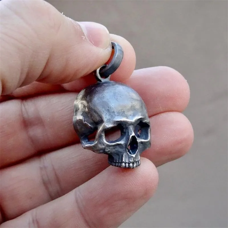 Old-World Skull - Gothic Steel Pendant by The Nevermore