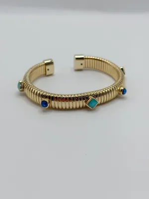 Omega Blue Cuff Bracelet