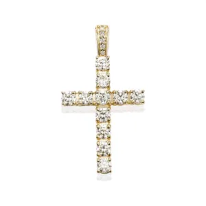 Orchid Gems Divine Radiance Cross Diamond Pendant