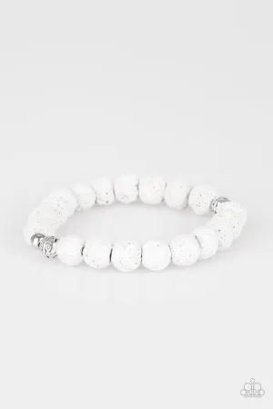 Paparazzi Bracelet ~ Steady Now - White