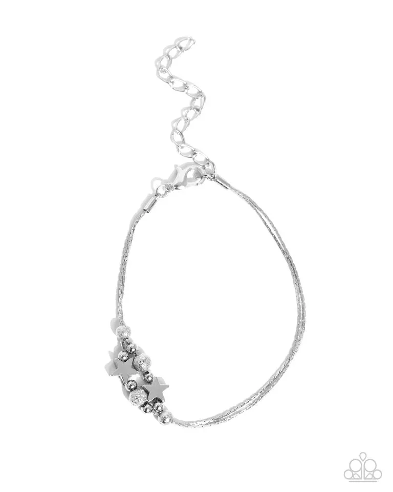 Paparazzi Bracelet ~ Stellar Specialty - Silver