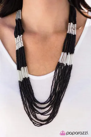 Paparazzi Necklace ~ Let it BEAD - Black