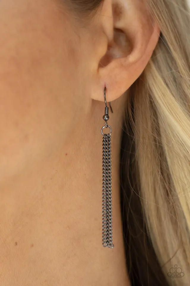 Paparazzi Necklace ~ Save Your TIERS - Black