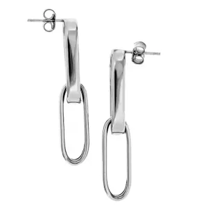 Paperclip Silver Earrings   Paperclip Silver Bracelet