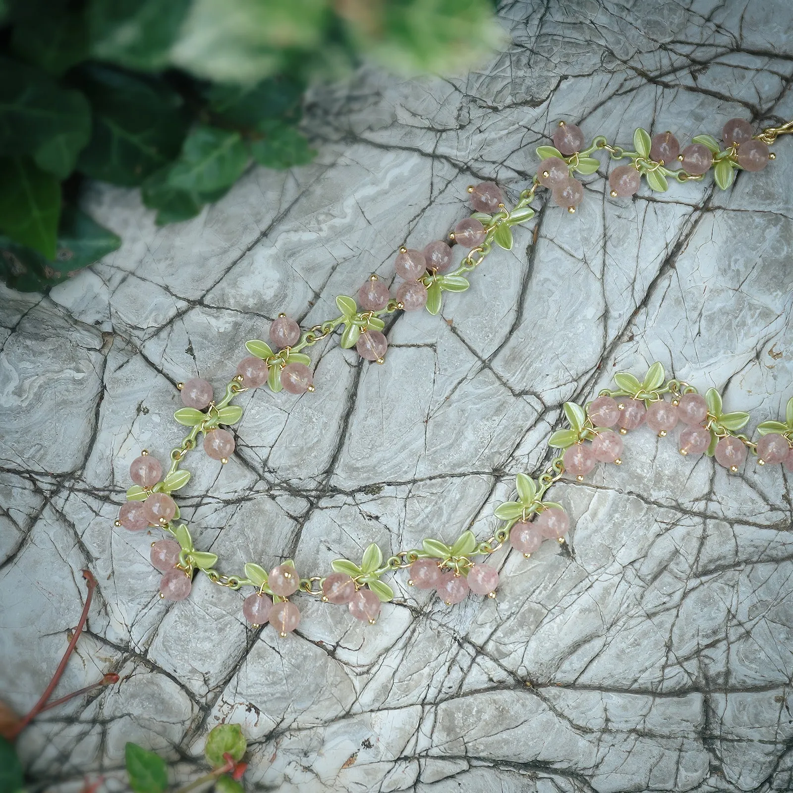 Pink Berry Necklace