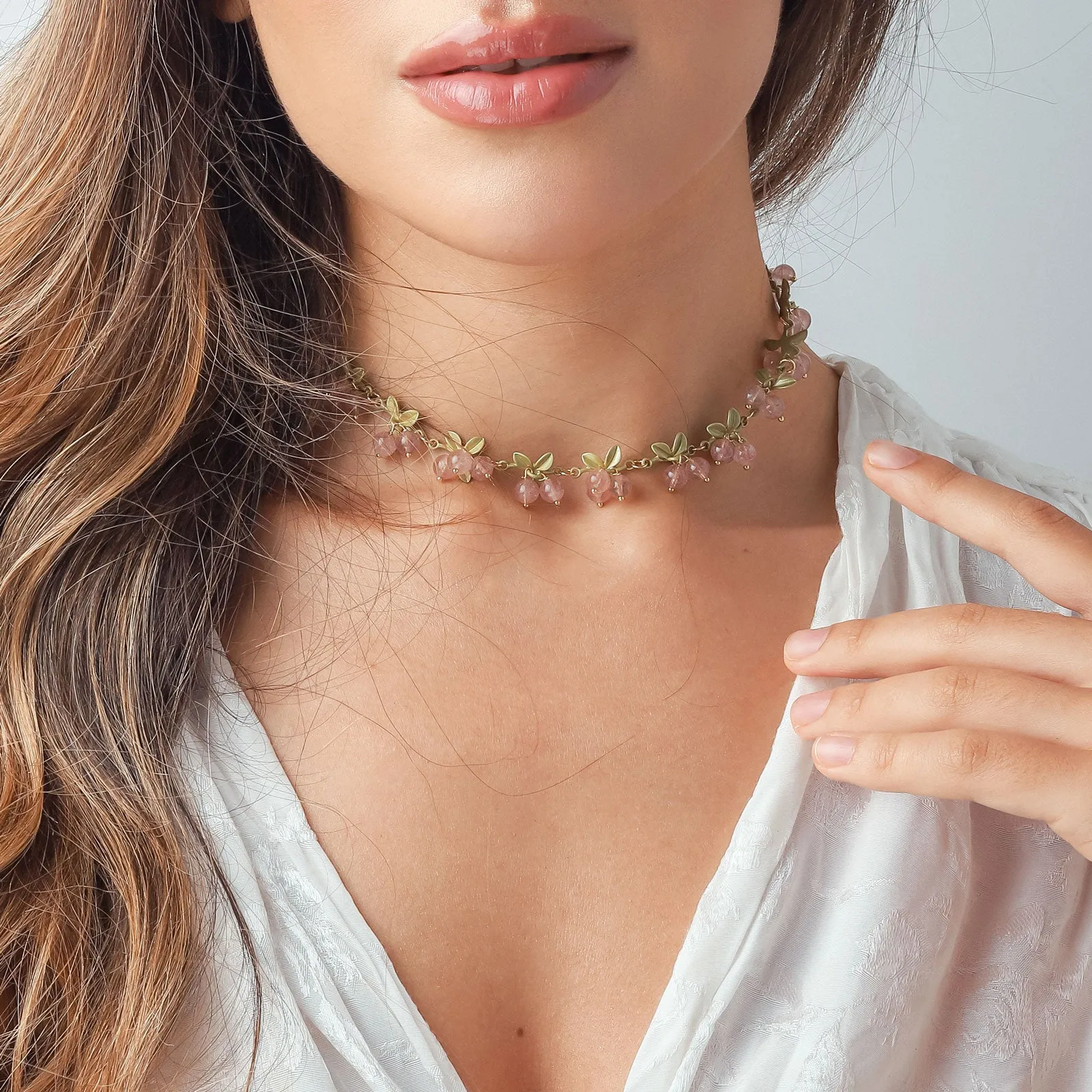 Pink Berry Necklace