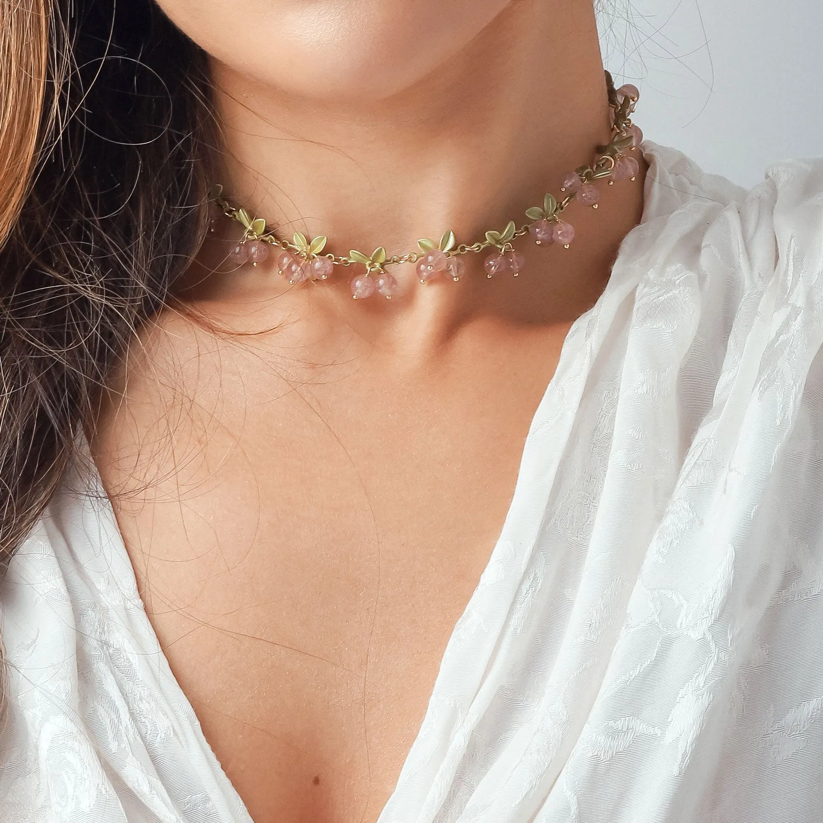Pink Berry Necklace