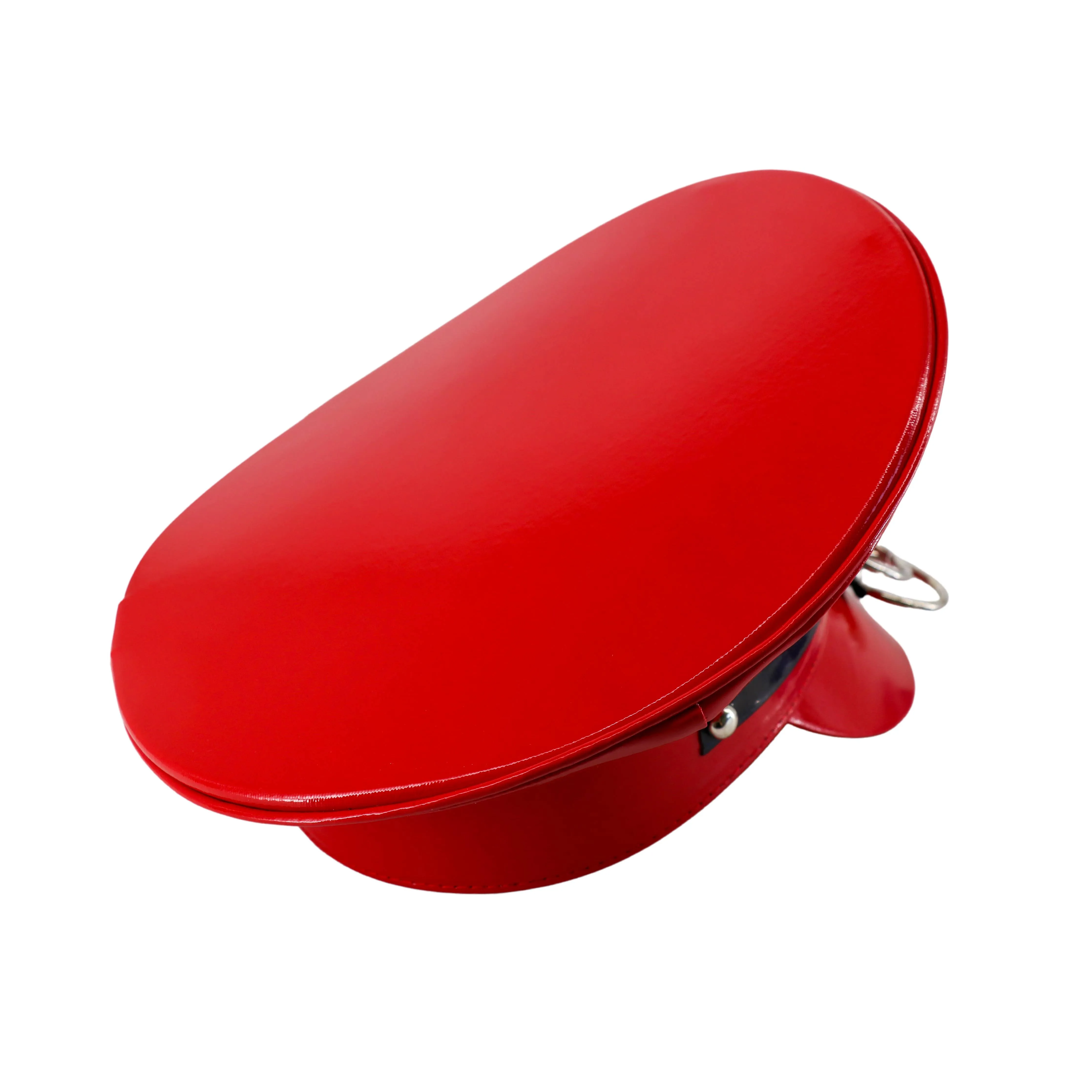 Police Hat with Rings: RED
